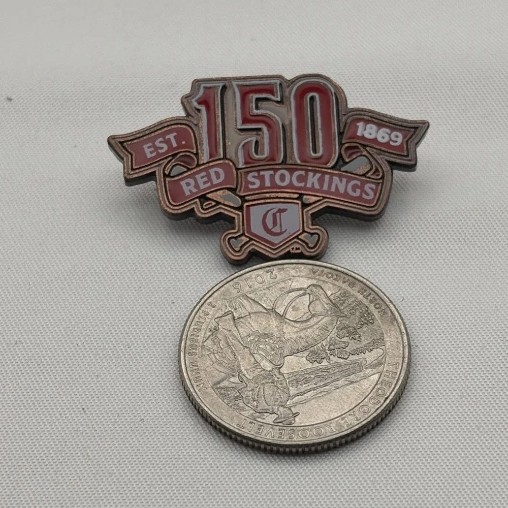 Cincinnati Red Stockings 150 Years 1869 MLB Baseball Lapel Hat Pin
